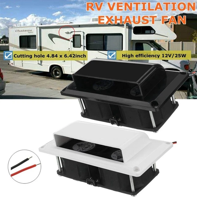 12V Side Ventilation for RV Trailer Caravan Side Air Exhaust Fan Autee