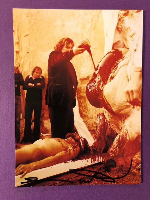 Hermann Nitsch 13x18 cm Signiertes Foto. Autogramm / Autograph