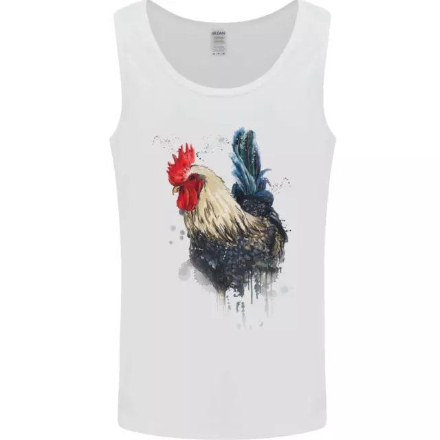 Un Pollo Acquarello Gilet Da Uomo Canotta Maglia