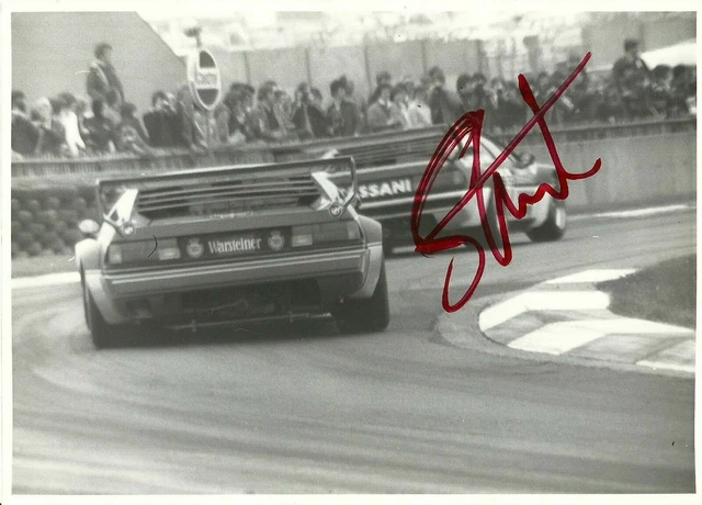 Hans Stuck 1979 BMW M1 Procar Donnington Le Mans Porsche F1 driver signed photo