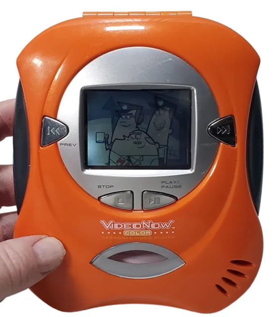 2004 Video Now Color player Orange Hasbro VideoNow + Disc Tested