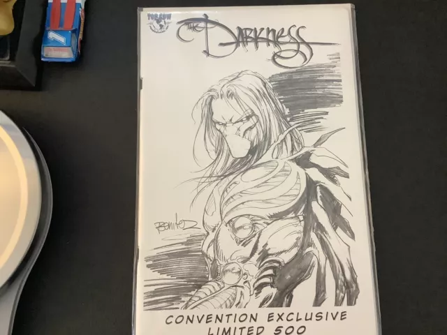 The Darkness#25 Convention Exclusive LTD 500 Wizard World East Con.BandW Sketch