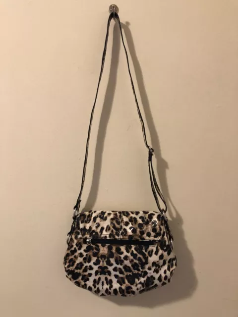 Style & Co Cheetah Style Faux Leather Shoulder Handbag Clutch Purse Bag 2