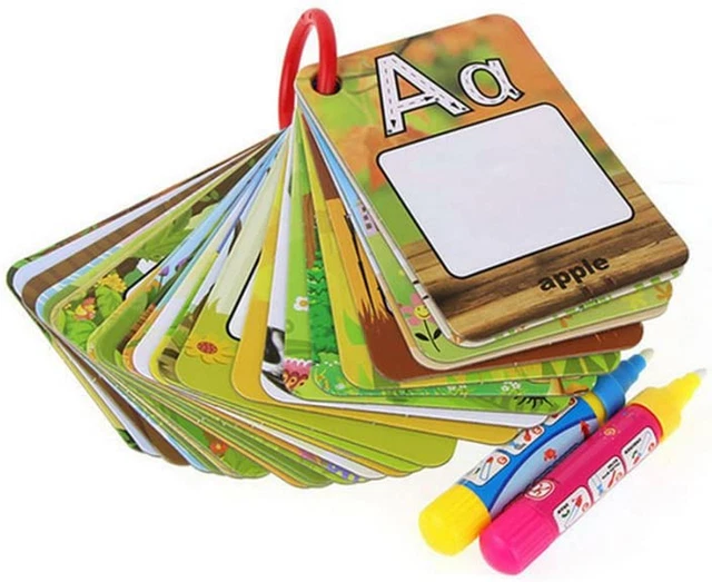 A-Z 26 Alphabet Water Cards, Children Drawing Card for Kids Educational Toys for