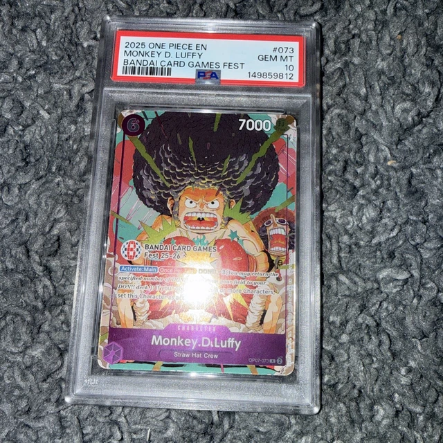 2025 ONE PIECE EN Bandai Card Games Fest #073 Monkey D Luffy PSA