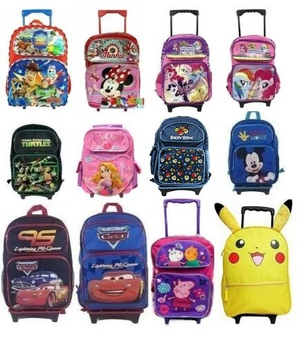 Backpack with wheels top for girl