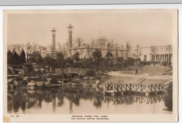 Malaya From The Lake, British Empire Exhibition, 1924 RP PPC By Fleetway