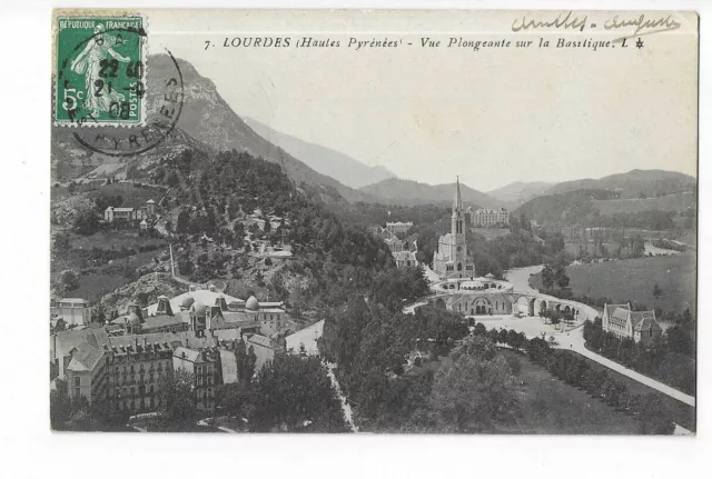 65  Lourdes  Vue Plongeante Sur La Basilique