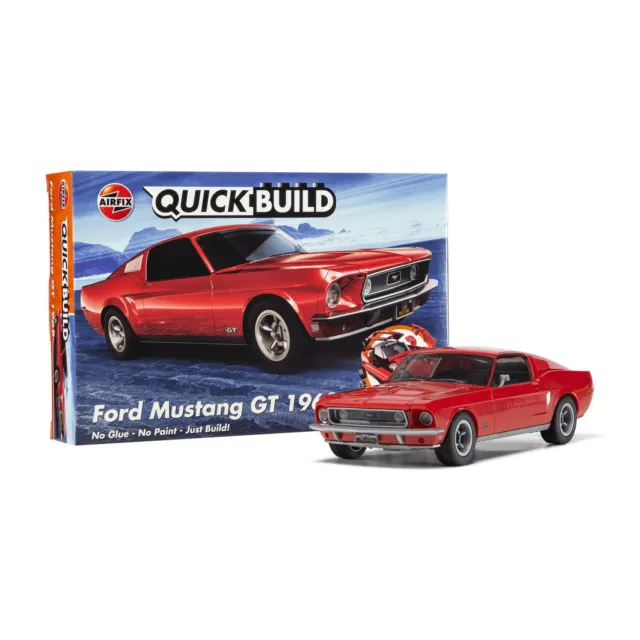 Airfix Quickbuild Ford Mustang GT 1968 Modellino Auto Automobile Kit da Montare