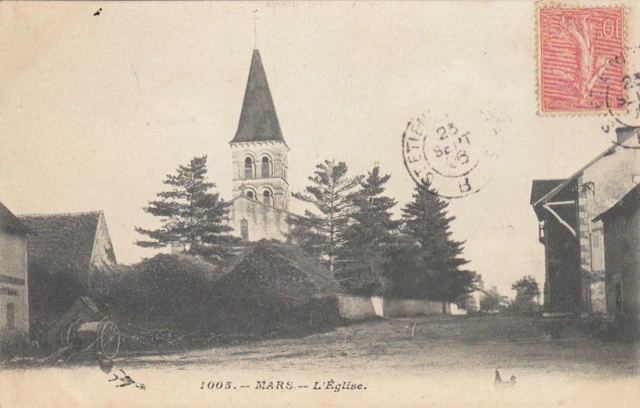 MARS 1005 l'église timbrée 1906