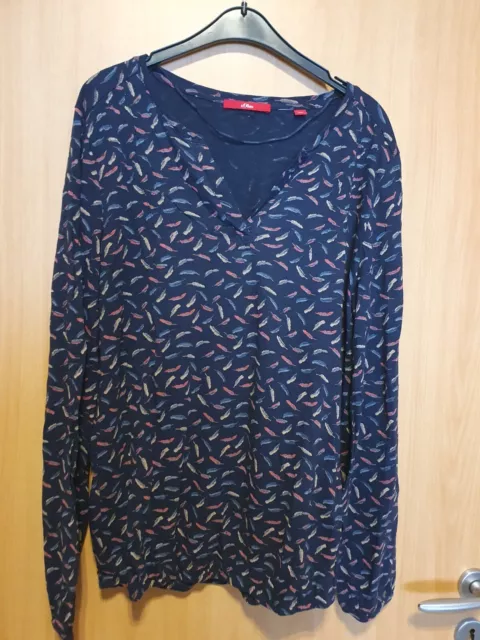 Shirt Langarmshirt Bluse Blusenshirt s.Oliver Gr. 40