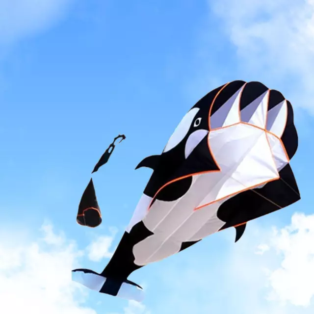 Large 3D Dolphin Kites Cartoon High Soft Flying Kites for Outdoor Beach Kids