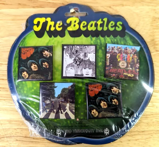 The Beatles - Pin Set of (5) Apple Board C&D Visionary Inc. Rare Pins