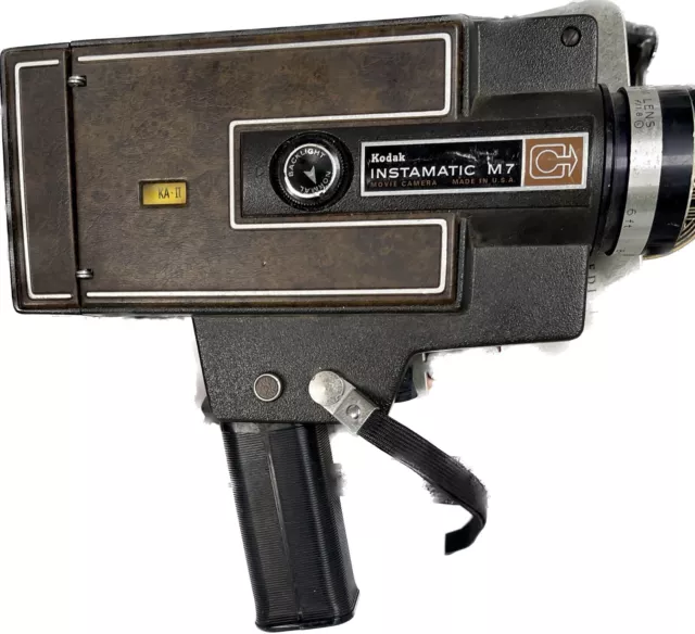 Kodak Instamatic M7 Movie Camera F/ 1.8 For Super 8 Movies 1968 Vintage