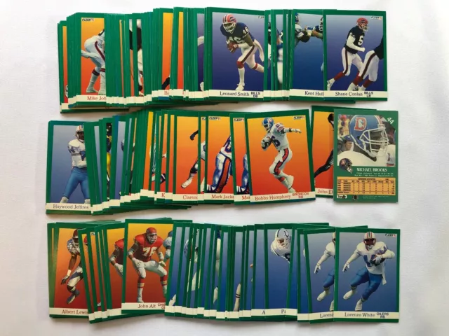 Fleer '91 American Football NFL Trading card base set single cards 1-200 Fleer