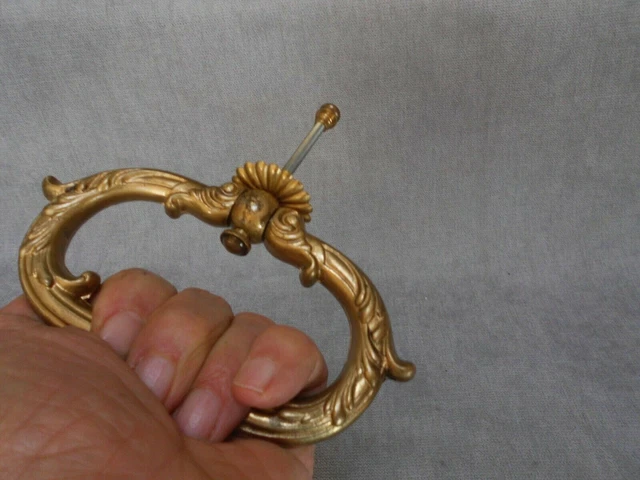 Vintage french bronze DOOR  DRAWER HANDLE Pull