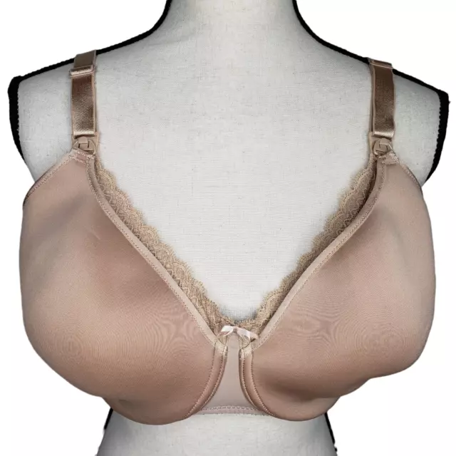 Chantelle 36H Merci Lightweight Nursing Bra Underwire Nude C18710