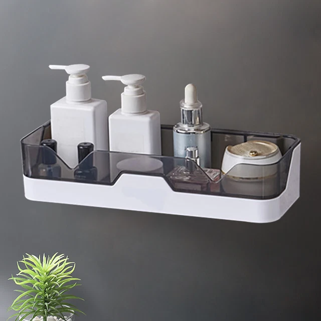 WALL MOUNTED SHOWER Caddy Shelf Corner Organizer Bathroom Storage Rack