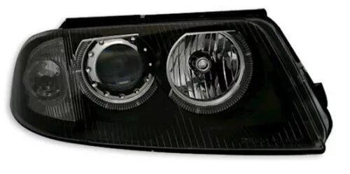 Angel Eyes Scheinwerfer Recht für VW 3BG 2000-2005 Schwarz Glas Transparent H7