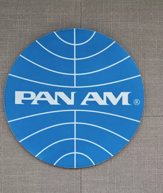 Pan Am Airlines Mouse Pad Computer Pilot Flying Flight