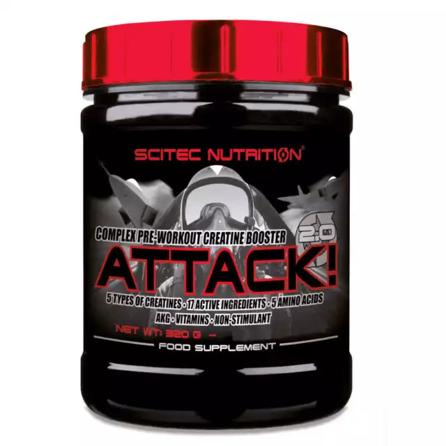 (62,19 EUR/kg) Scitec Nutrition Attack 2.0 - 320g Ausdauer Leistung Booster