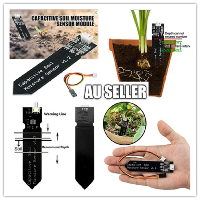 BULK CAPACITIVE SOIL Moisture Hygrometer Sensor V2.0 Module for Arduino ...