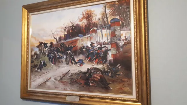 Exceptionnel grand tableau guerre de 1870