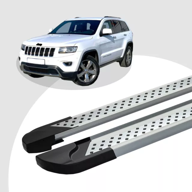 Trittbretter passend für Jeep Grand Cherokee ab 06/2010 VISO Silber ABE