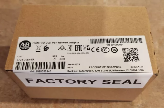 AB 1734-AENTR POINT I/O Dual Port Network Adaptor