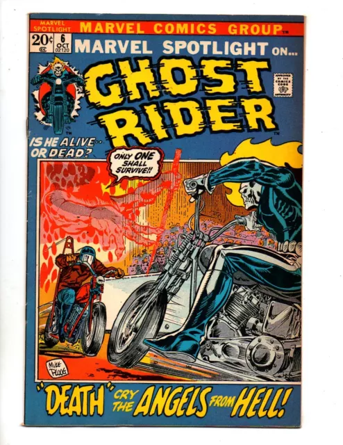 Marvel Spotlight #6  Fn/Vf 7.0  "Origin Of Ghost Rider Retold"