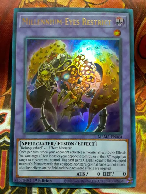 Yugioh Millennium-Eyes Restrict Ultra MAMA-EN064 1st Edition Near Mint