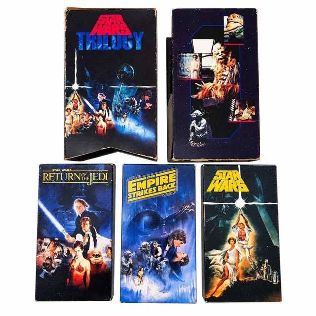 VINTAGE STAR WARS Trilogy VHS Box Set CBS Fox 1988 1990 Original ...