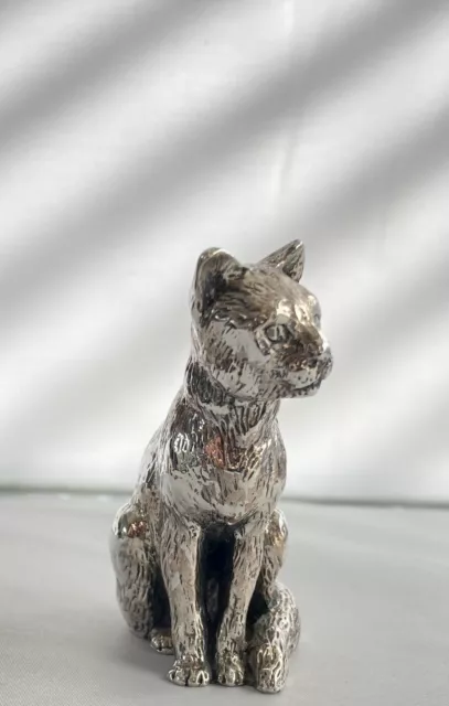Quality Royal Hampshire Pewter Figurine PUMA (WILDCAT) Silver plated 309 gram
