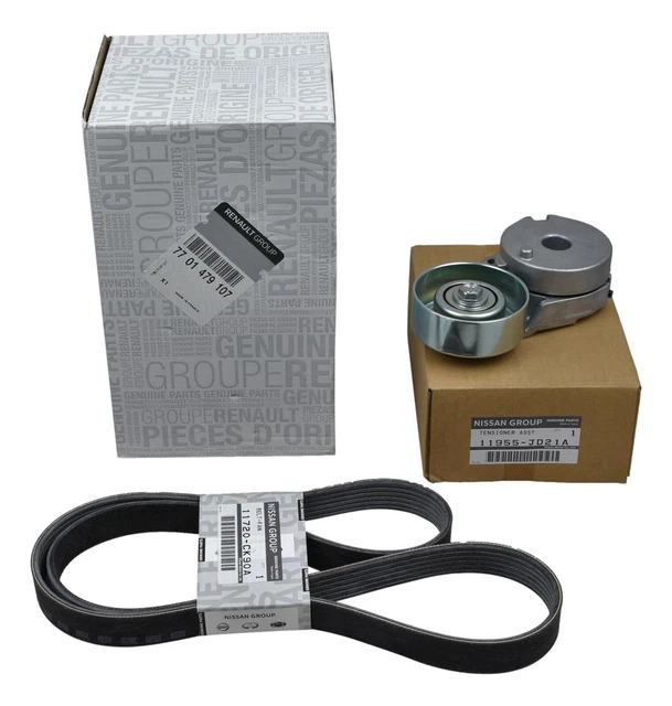 Tendeur de courroie d'origine 6PK1220 Set Renault Laguna III 2.0 16V 7701479107