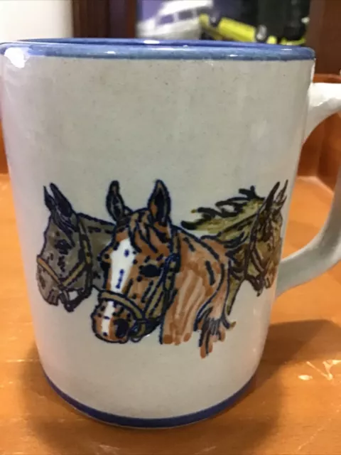 VIN COFFEE MUG. LOUISVILLE HORSE STONEWARE MUG. Art Deco Print Mug. B158 2