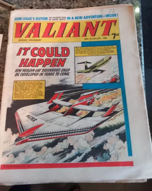 "Valiant " Comic 1966 Classic Vintage Uk Comic Best For Comic Strips!