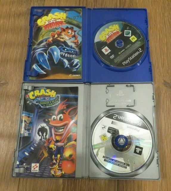 BUNDLE 5 CRASH Bandicoot Games PS2 Twinsanity Nitro Kart tag team ...