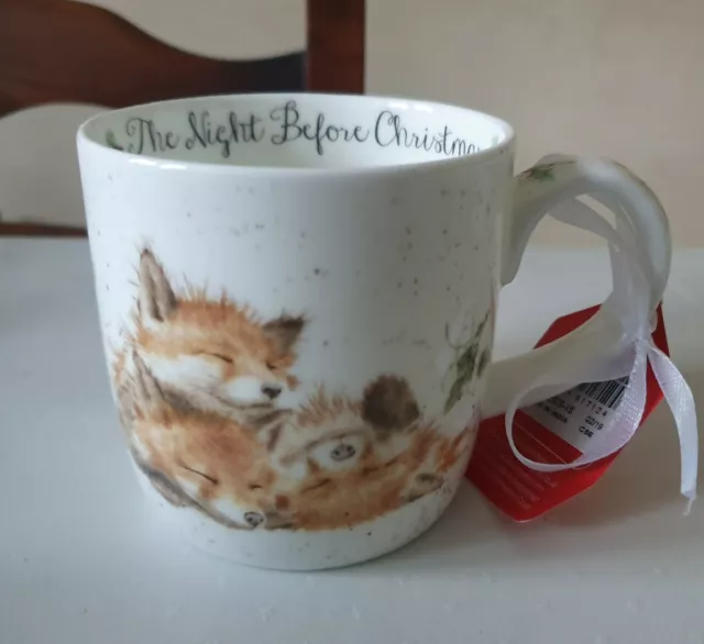 Royal Worcester Weihnachtstasse Royal Worcester Hannah Dale Fox Becher Wrendale Fox