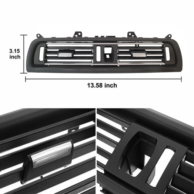 Cadre Boutons Tableau De Bord Central Pour Smart Fortwo 451 2007-2014 - Noir - Remplacement Direct Plug & Play