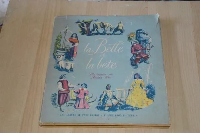 livre La Belle et la bête - illustrations de André Pec - Albums Père Castor 1951