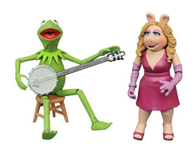 Diamond Select Toys Disney The Muppets KERMIT and MISS PIGGY Action Figures 2
