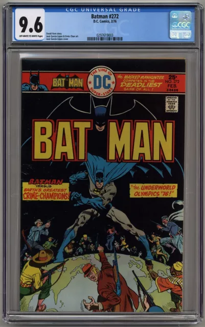 Batman #272 Cgc 9.6 Off-White To White Pages Dc Comics 1976