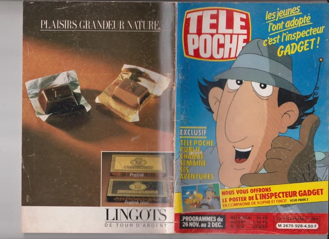 Tele Poche 1983 N° 928 Complet - Inspecteur Gadget