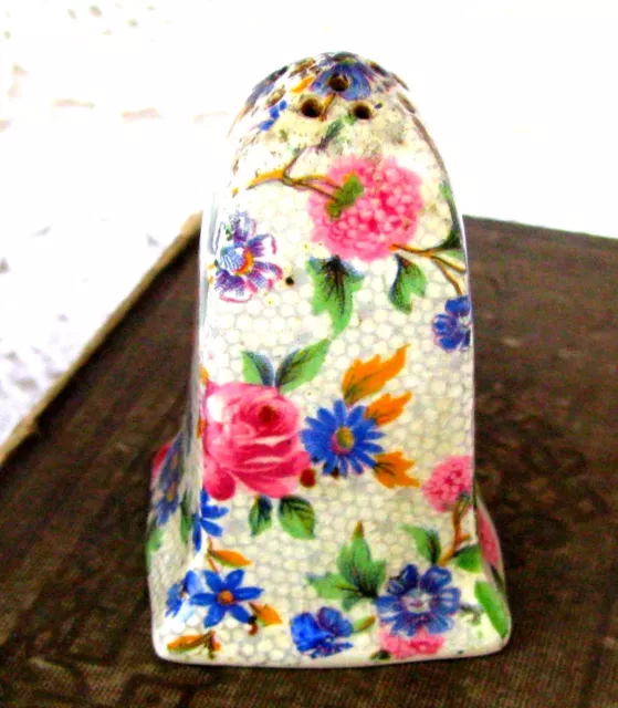 Royal Winton Old Cottage Chintz Salt Shaker, Flower Chintz Shaker c.1930s