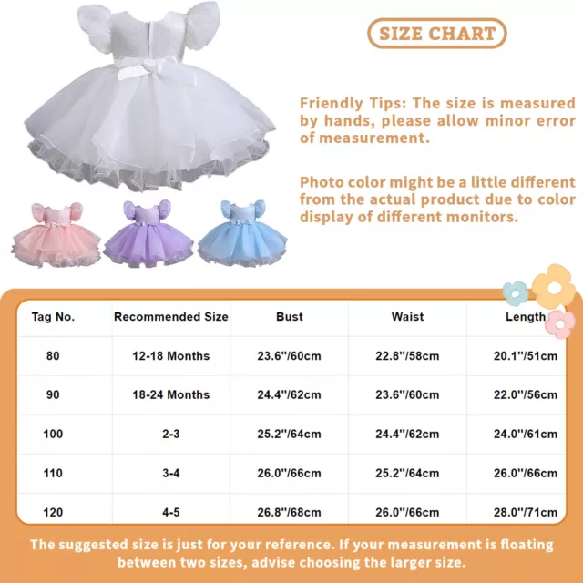 Baby Girls Princess Dress Short Sleeve Pageant Tutu Gown Toddler Party Dresses 2