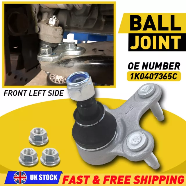 Left Ball Joint Kits Front Lower 1K0407365C For Vw Golf Mk5/3 Caddy Van Audi A3
