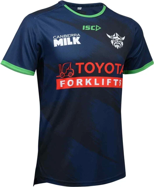 CANBERRA RAIDERS 2024 NRL Mens Navy Training Shirt Sizes S7XL BNWT 89