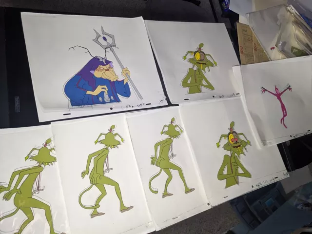 VINTAGE EWOKS animation cels BACKGROUND production art  Star Wars Animated I8