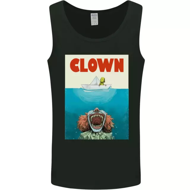 Jaws Funny Parody Clown Halloween Horror Mens Vest Tank Top