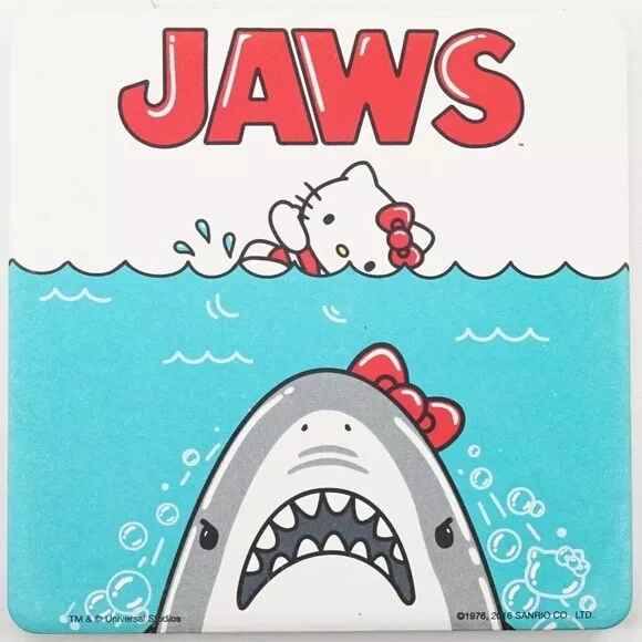 Universal Studios Exclusive Hello Kitty Jaws Ceramic Coaster